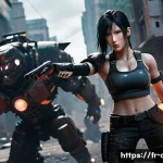 Home 22 에이지오브제트 영웅 경험치 획득법 - **Prompt:** "An action-packed, wide-angle shot of the hero Tifa, wearing rugged, futuristic combat a...